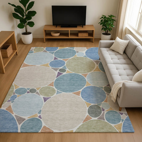 Dalyn Kenner KN1 Seaside Rug shown in a room