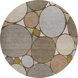 Dalyn Kenner KN1 Taupe Rug round rug