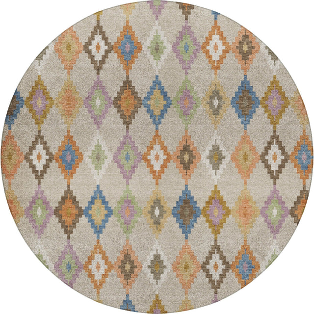 Dalyn Kenner KN10 Beige Rug round rug