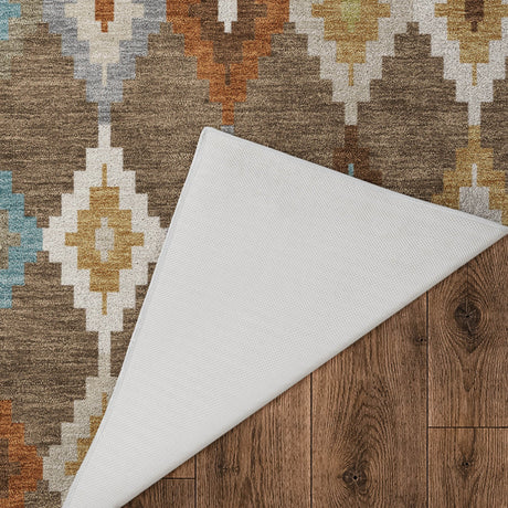 Dalyn Kenner KN10 Chocolate Rug backing detail