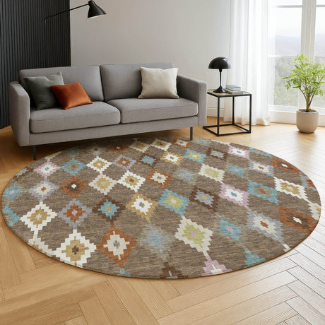 Dalyn Kenner KN10 Chocolate Rug shown in a room