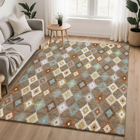 Dalyn Kenner KN10 Chocolate Rug shown in a room