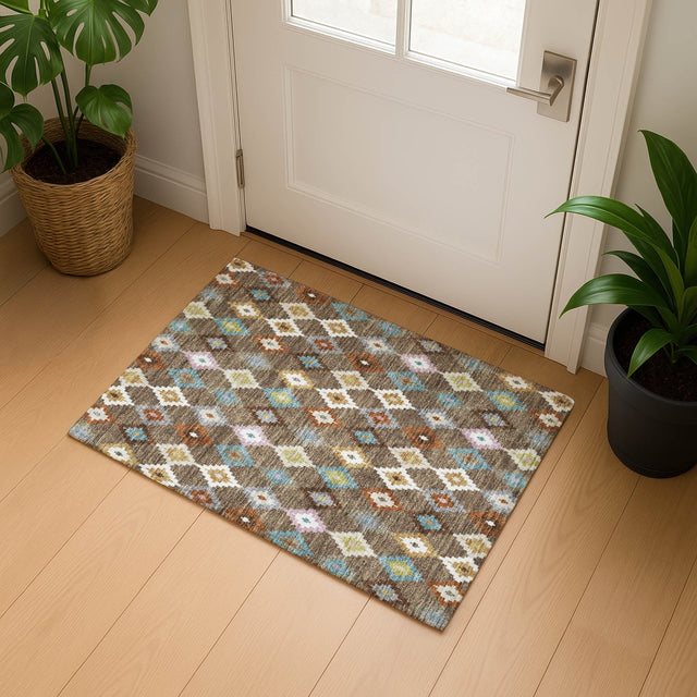 Dalyn Kenner KN10 Chocolate Rug shown in a room