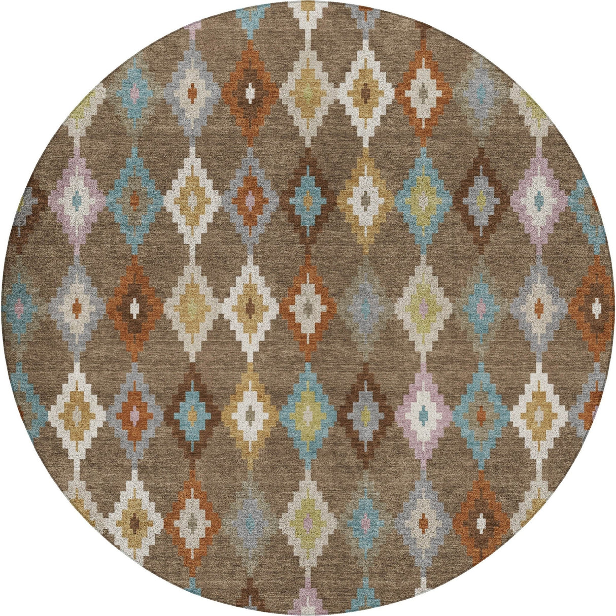 Dalyn Kenner KN10 Chocolate Rug round rug