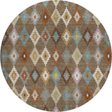 Dalyn Kenner KN10 Chocolate Rug round rug