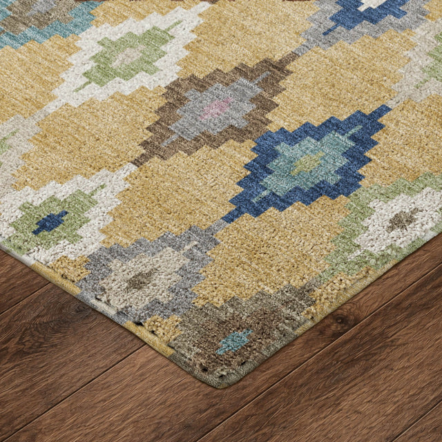 Dalyn Kenner KN10 Gold Rug corner detail