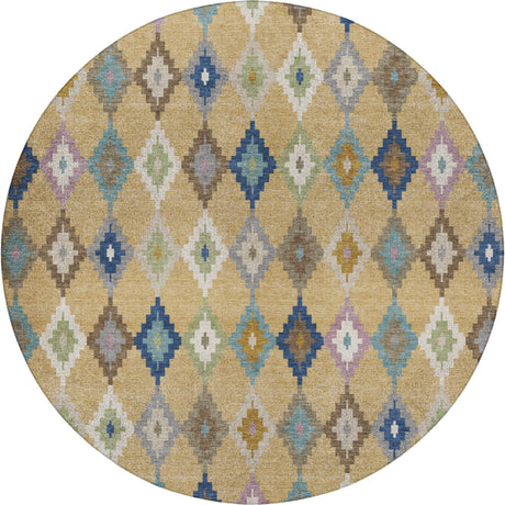 Dalyn Kenner KN10 Gold Rug round rug