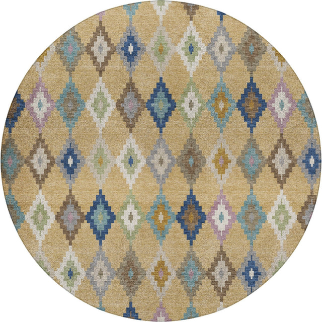 Dalyn Kenner KN10 Gold Rug round rug