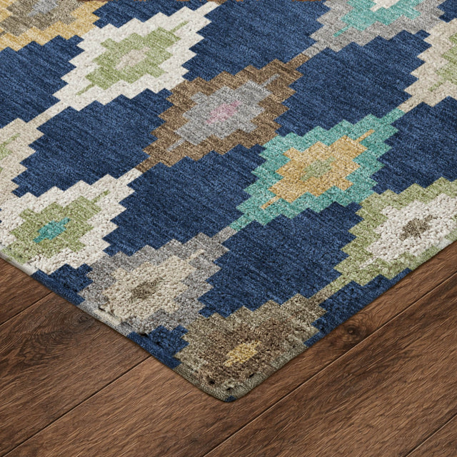 Dalyn Kenner KN10 Navy Rug corner detail
