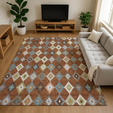 Dalyn Kenner KN10 Paprika Rug shown in a room