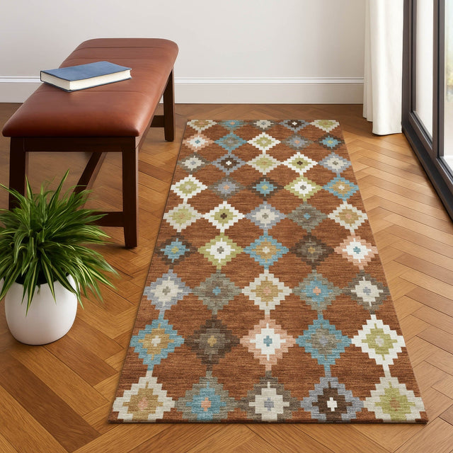 Dalyn Kenner KN10 Paprika Rug shown in a room