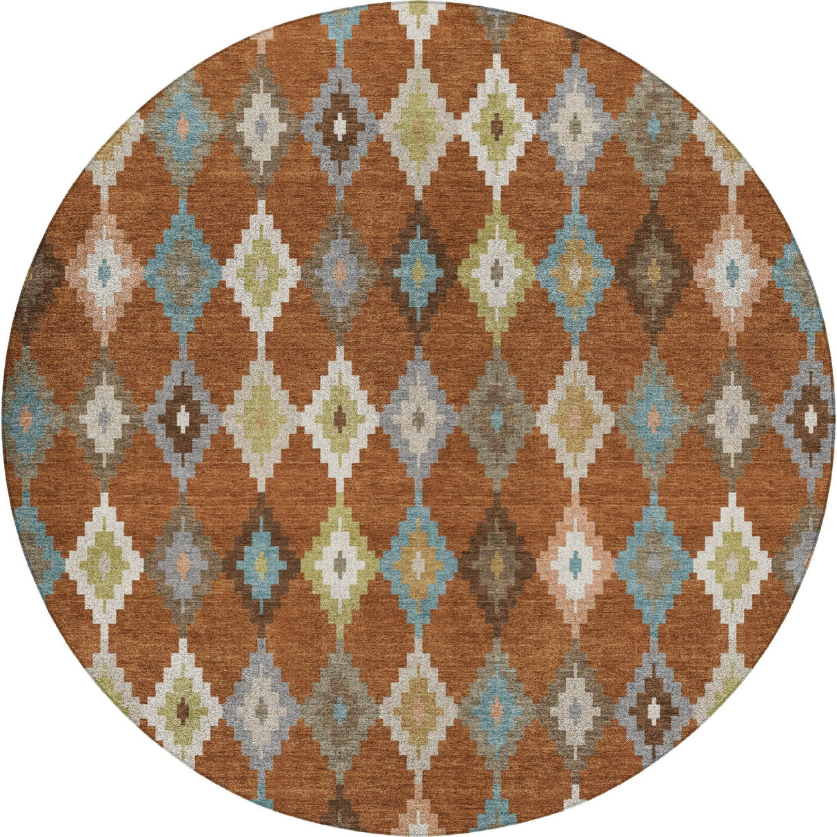 Dalyn Kenner KN10 Paprika Rug round rug