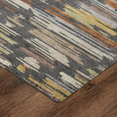 Dalyn Kenner KN2 Charcoal Rug corner detail
