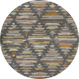 Dalyn Kenner KN2 Charcoal Rug round rug