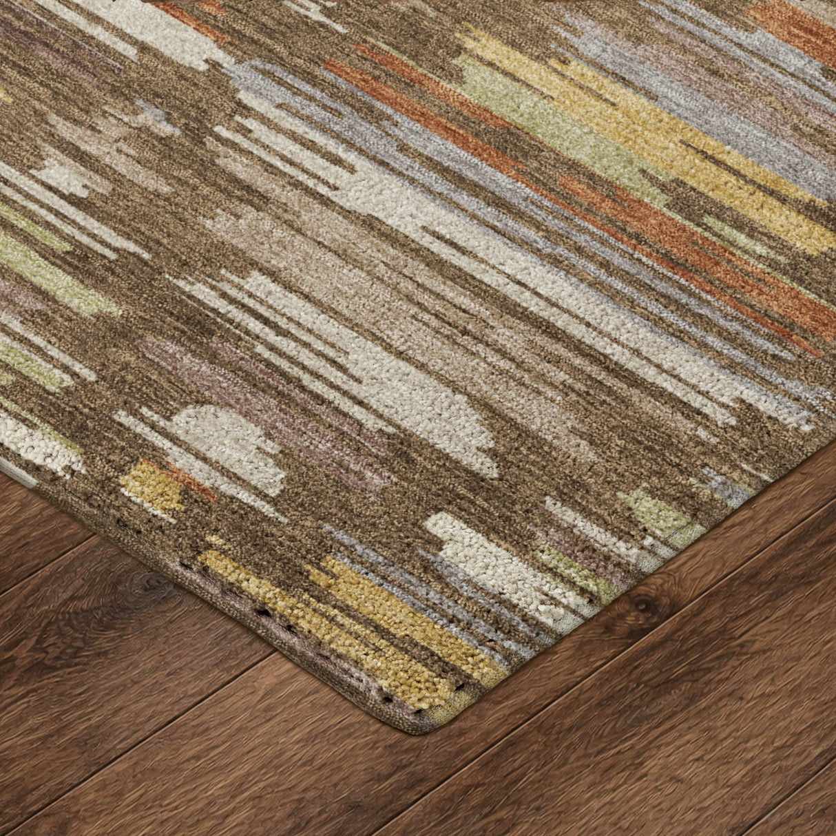 Dalyn Kenner KN2 Chocolate Rug corner detail