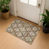 Dalyn Kenner KN2 Chocolate Rug shown in a room