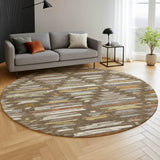 Dalyn Kenner KN2 Chocolate Rug shown in a room