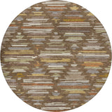 Dalyn Kenner KN2 Chocolate Rug round rug