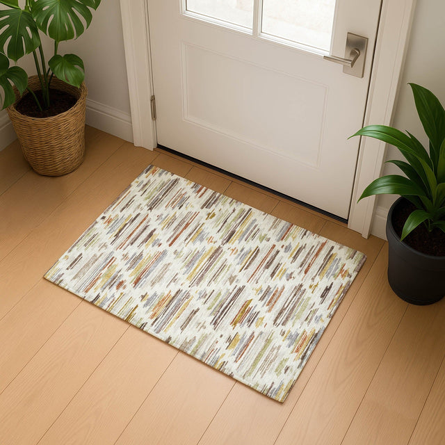 Dalyn Kenner KN2 Ivory Rug shown in a room