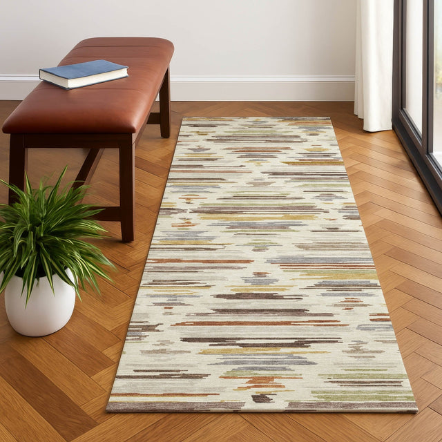 Dalyn Kenner KN2 Ivory Rug shown in a room