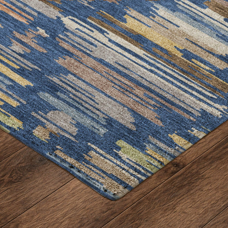 Dalyn Kenner KN2 Navy Rug corner detail
