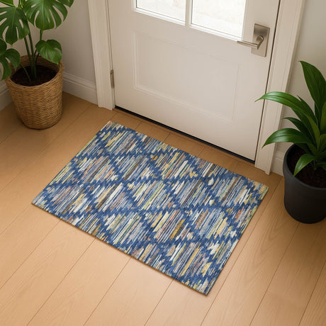Dalyn Kenner KN2 Navy Rug shown in a room