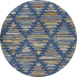 Dalyn Kenner KN2 Navy Rug round rug