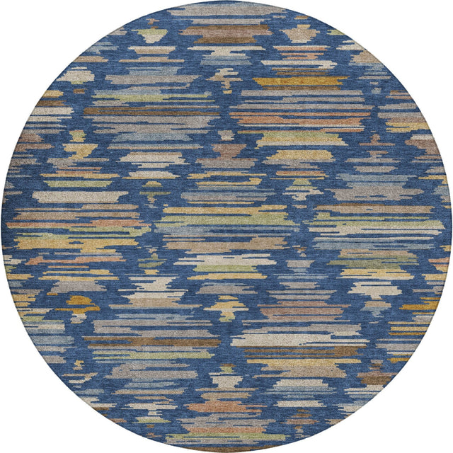 Dalyn Kenner KN2 Navy Rug round rug