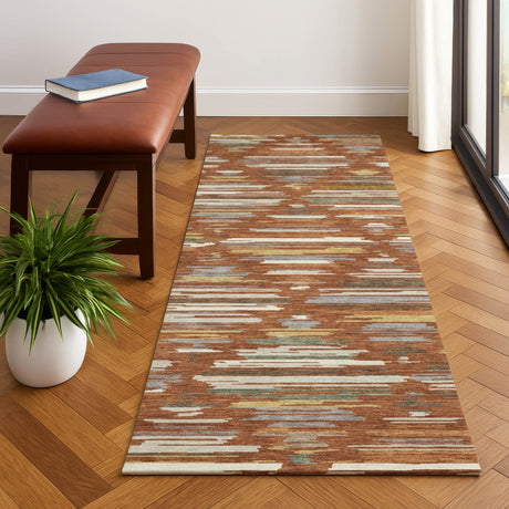 Dalyn Kenner KN2 Paprika Rug shown in a room