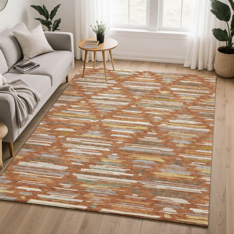Dalyn Kenner KN2 Paprika Rug shown in a room