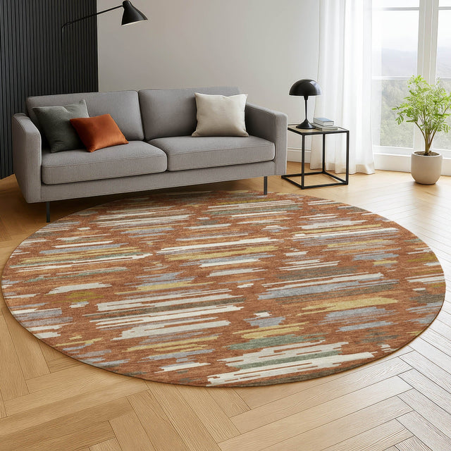 Dalyn Kenner KN2 Paprika Rug shown in a room