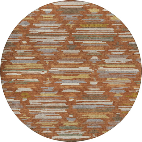 Dalyn Kenner KN2 Paprika Rug round rug