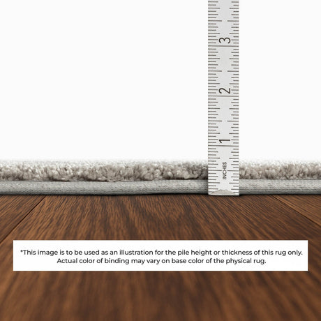 Dalyn Kenner KN3 Black Rug pile height detail