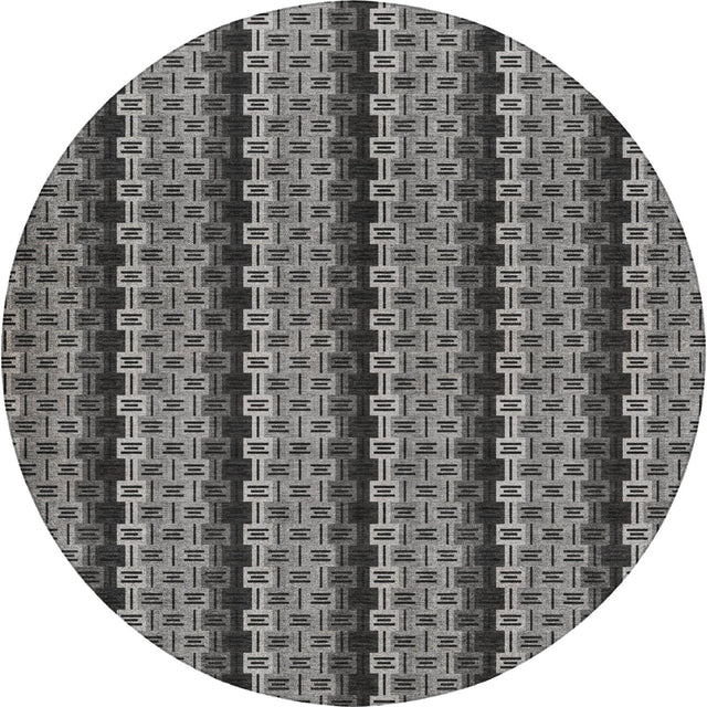 Dalyn Kenner KN3 Black Rug round rug