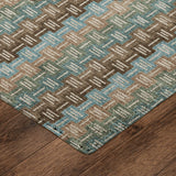 Dalyn Kenner KN3 Brown Rug corner detail
