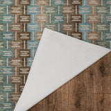 Dalyn Kenner KN3 Brown Rug backing detail