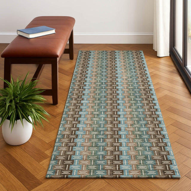Dalyn Kenner KN3 Brown Rug shown in a room