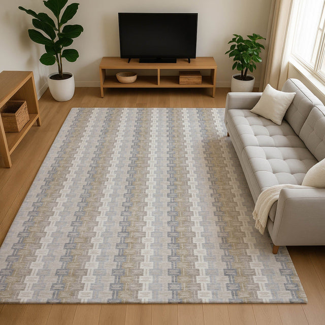 Dalyn Kenner KN3 Ivory Rug shown in a room