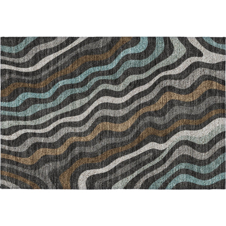 Dalyn Kenner KN4 Black Rug rectangular rug