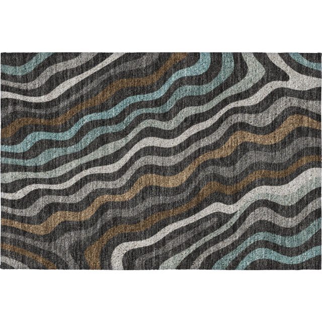 Dalyn Kenner KN4 Black Rug rectangular rug