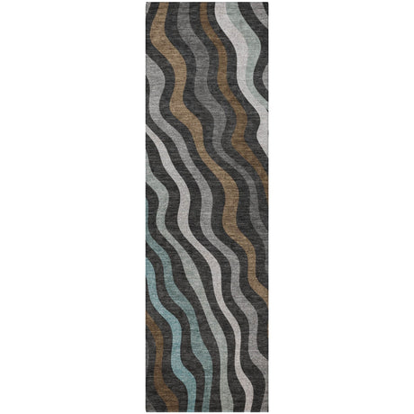 Dalyn Kenner KN4 Black Rug runner rug