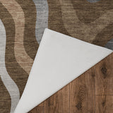 Dalyn Kenner KN4 Chocolate Rug backing detail
