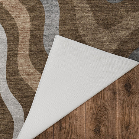 Dalyn Kenner KN4 Chocolate Rug backing detail