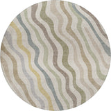 Dalyn Kenner KN4 Ivory Rug round rug