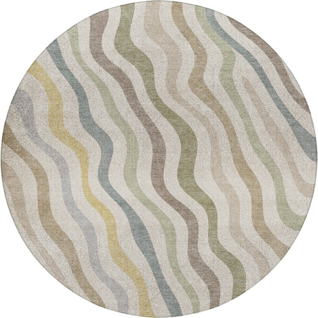 Dalyn Kenner KN4 Ivory Rug round rug