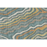 Dalyn Kenner KN4 Teal Rug rectangular rug