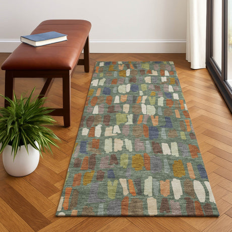 Dalyn Kenner KN5 Basil Rug shown in a room