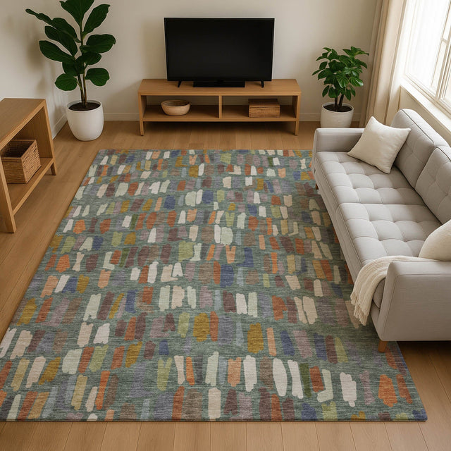 Dalyn Kenner KN5 Basil Rug shown in a room