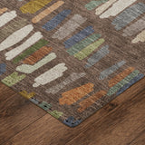 Dalyn Kenner KN5 Chocolate Rug corner detail