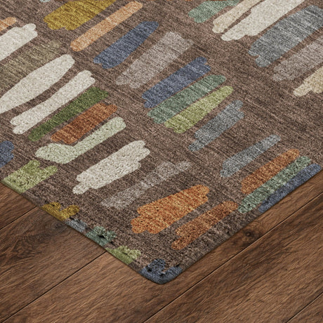 Dalyn Kenner KN5 Chocolate Rug corner detail